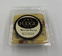 Vanilla fudge with butter pecan flavoring mixed with crispy pecans. 
