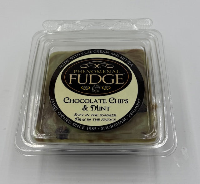 Mint and Chocolate Chips Fudge