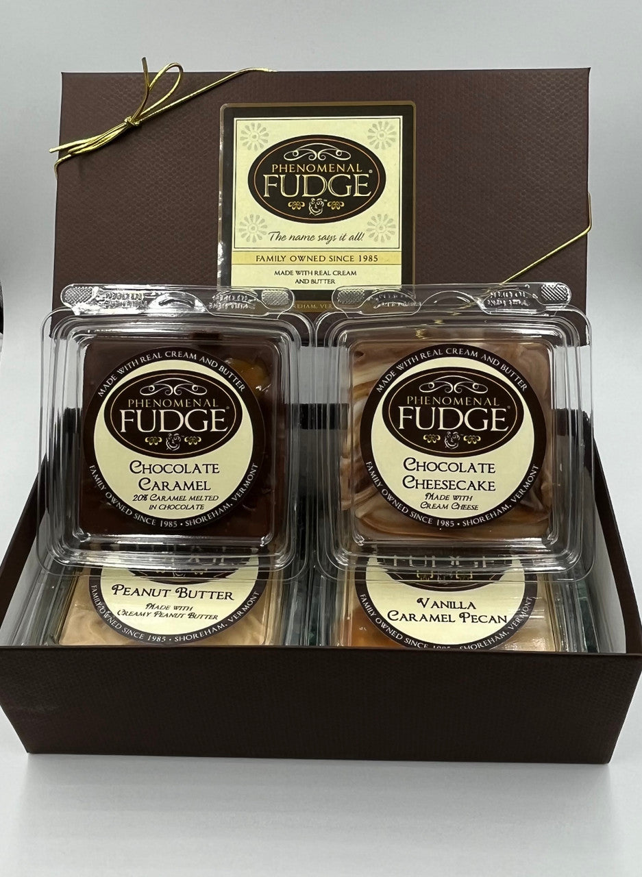 Four Half-Pound Fudge Tubs Gift Pack any Flavor