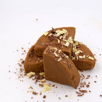 Cappuccino Fudge Made with Real Coffee