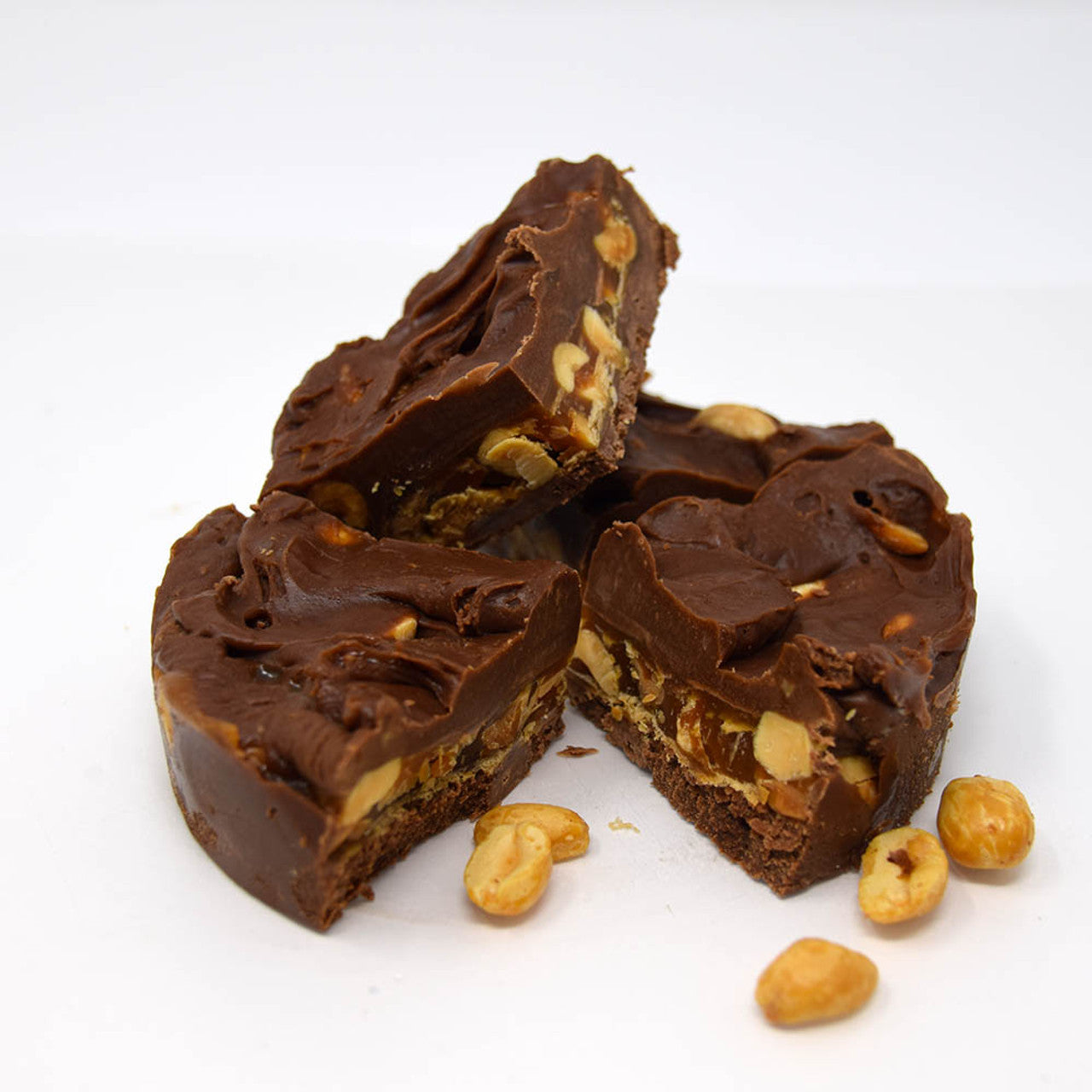 Chocolate Caramel Peanut Fudge
