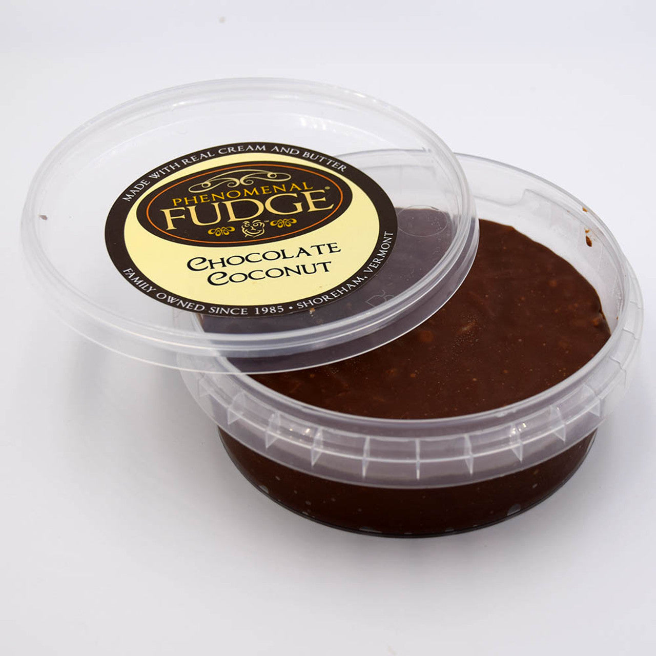 Chocolate Coconut Fudge with Shredded Coconut