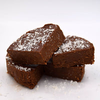 Chocolate Coconut Fudge with Shredded Coconut